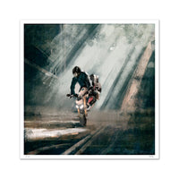 Motorcycle Acrobatics - (88 x 88 cm)