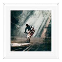 Motorcycle Acrobatics - (88 x 88 cm)