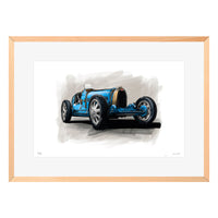 Belle Epoque Bugatti - (51 x 71 cm)