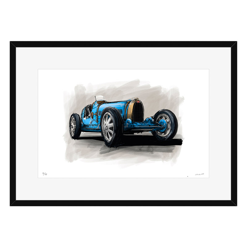 Belle Epoque Bugatti - (51 x 71 cm)