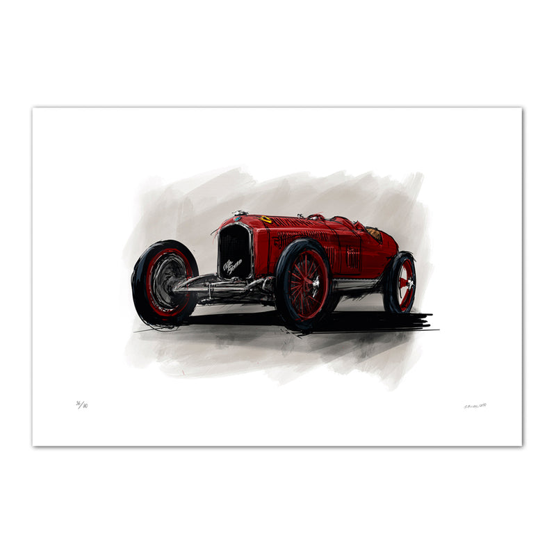 Belle Epoque Alfa Romeo - (51 x 71 cm)