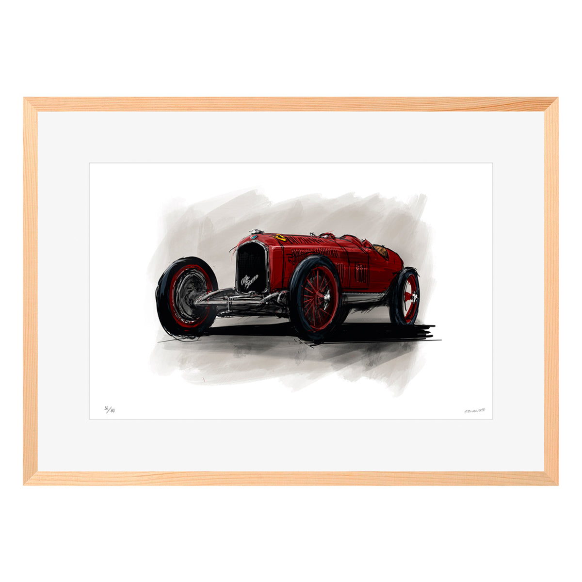 Belle Epoque Alfa Romeo - (51 x 71 cm)