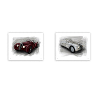 KIT: Belle Epoque BMW y Alfa Romeo - (73 x 88 cm c/u)