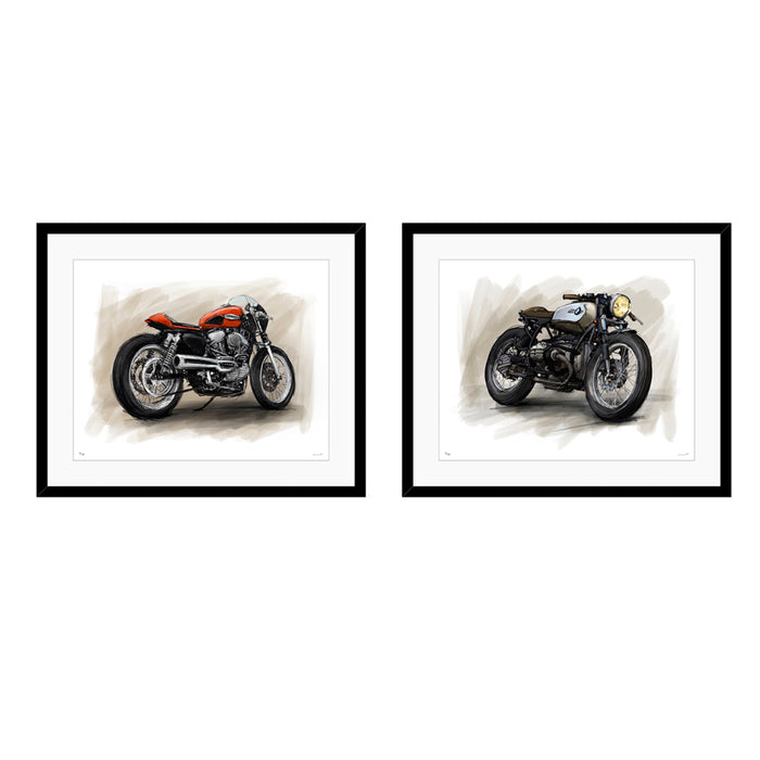 KIT: Naked Babes Harley y BMW - (73 x 88 cm c/u)