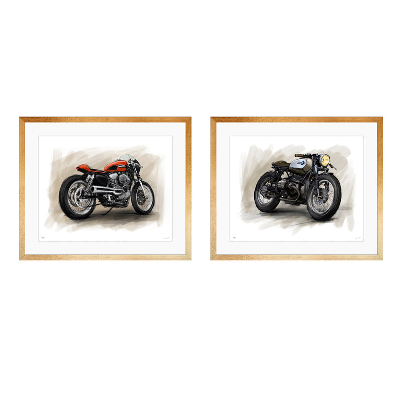 KIT: Naked Babes Harley y BMW - (73 x 88 cm c/u)